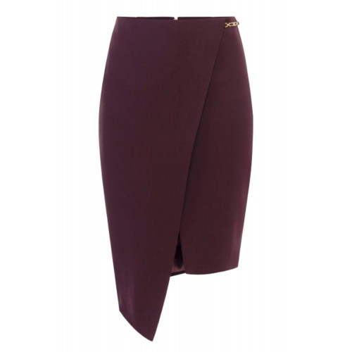 FUSTA ELISABETTA FRANCHI,in crêpe fabric with jewel detail FUSTA ELISABETTA FRANCHI,in crêpe fabric with jewel detail