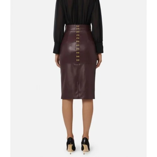 Fusta ELISABETTA FRANCHI, Pencil skirt with jewel clasps Fusta ELISABETTA FRANCHI, Pencil skirt with jewel clasps
