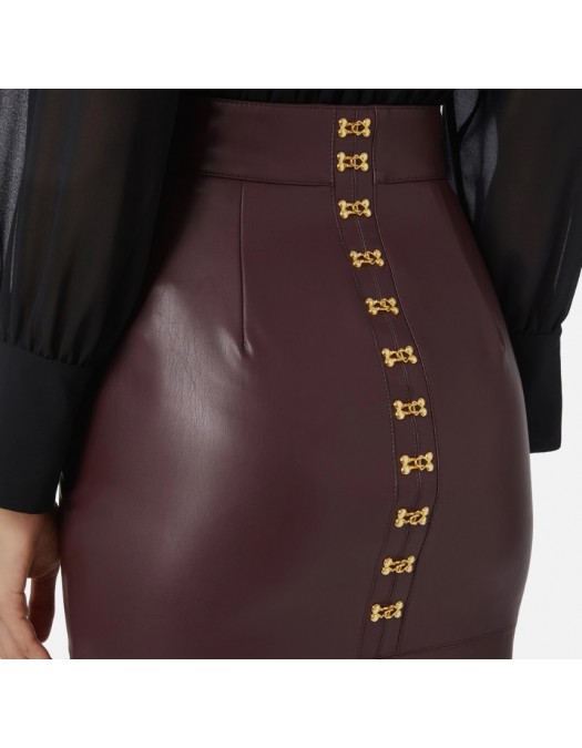 Fusta ELISABETTA FRANCHI, Pencil skirt with jewel clasps - GO14557E2EA4 Fusta ELISABETTA FRANCHI, Pencil skirt with jewel clasps - GO14557E2EA4