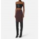 Fusta ELISABETTA FRANCHI, Skirt in bi-elastic fabric with criss-cross laces,Slim - GO14757E2EA4 Fusta ELISABETTA FRANCHI, Skirt in bi-elastic fabric with criss-cross laces,Slim - GO14757E2EA4
