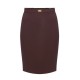 Fusta ELISABETTA FRANCHI, Skirt in bi-elastic fabric with criss-cross laces,Slim - GO14757E2EA4 Fusta ELISABETTA FRANCHI, Skirt in bi-elastic fabric with criss-cross laces,Slim - GO14757E2EA4