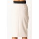 FUSTA ELISABETTA FRANCHI, Midi Skirt Color Block with Logo Charms - GOT0156E2EF1