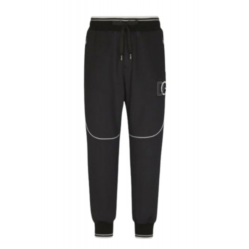 Pantaloni DOLCE & GABBANA, Cu logo, Negru Pantaloni DOLCE & GABBANA, Cu logo, Negru
