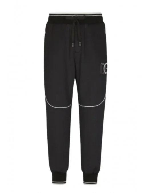 Pantaloni DOLCE & GABBANA, Cu logo, Negru - GVSCAZFUGK6N0000