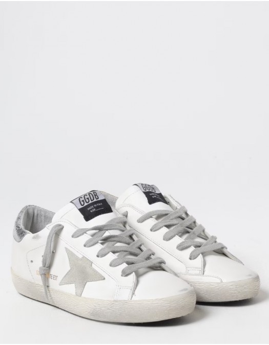 Sneakers Golden Goose, Distressed Effect, Grey Details, White - GWF00101F00086110417 Sneakers Golden Goose, Distressed Effect, Grey Details, White - GWF00101F00086110417