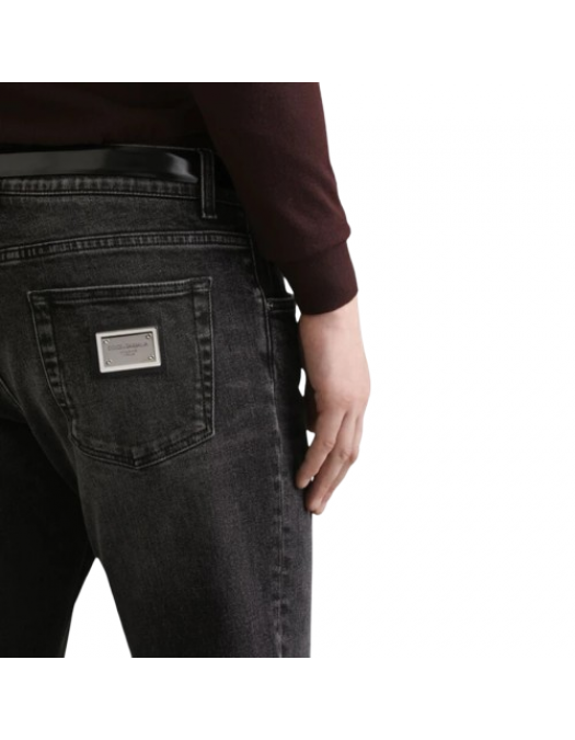 Jeans DOLCE & GABBANA, Black stretch denim slim jeans - GY07CDG8NK9S9001 Jeans DOLCE & GABBANA, Black stretch denim slim jeans - GY07CDG8NK9S9001