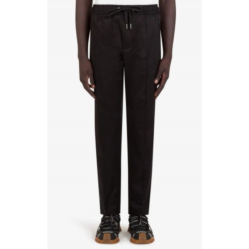 Pantaloni DOLCE & GABBANA, Cropped Track Black Pantaloni DOLCE & GABBANA, Cropped Track Black