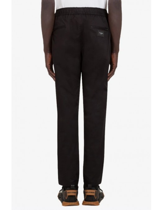 Pantaloni DOLCE & GABBANA, Cropped Track Black - GYACETFUFJRN0000 Pantaloni DOLCE & GABBANA, Cropped Track Black - GYACETFUFJRN0000