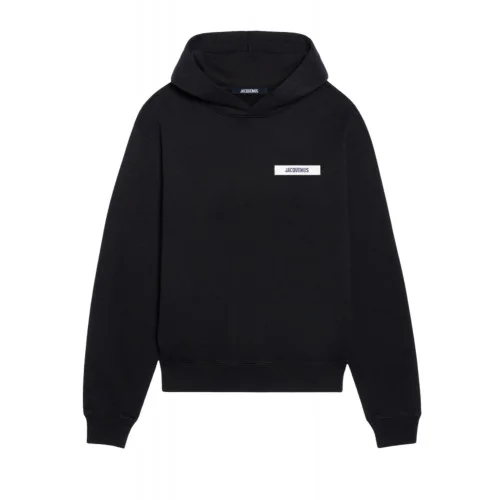 HANORAC JACQUEMUS, The Gros Grain hoodie,Black