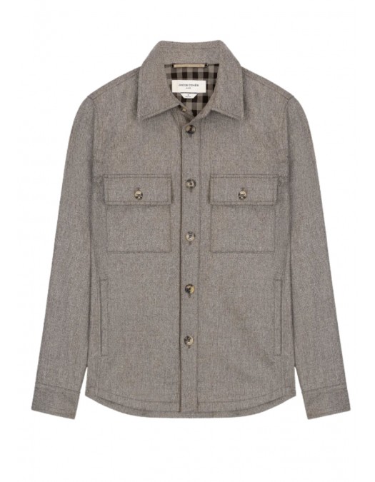 Jacheta JACOB COHEN, Wool Flanel Overshirt - JUME0027080S3679RWD477 Jacheta JACOB COHEN, Wool Flanel Overshirt - JUME0027080S3679RWD477