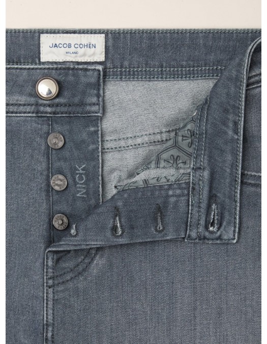 Jeans JACOB COHEN ,Nick Slim 5 Pocket,Dark Grey Super Stretch Denim - JUMQE015053S3618S1800D