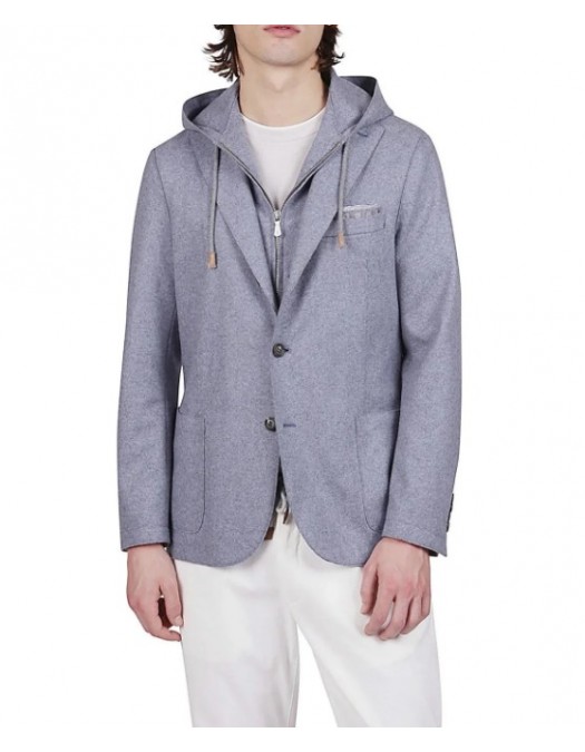 Jacheta ELEVENTY,Breasted Wool Bib Jacket - L70GIAF02JAC2401808N