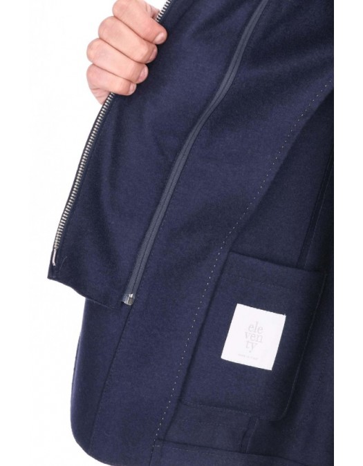 Jacheta ELEVENTY, Wool jersey jacket with detachable bib - L70GIAF02JAC2401881 Jacheta ELEVENTY, Wool jersey jacket with detachable bib - L70GIAF02JAC2401881