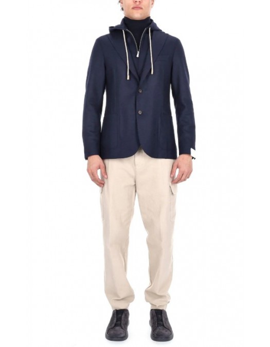 Jacheta ELEVENTY, Wool jersey jacket with detachable bib - L70GIAF02JAC2401881 Jacheta ELEVENTY, Wool jersey jacket with detachable bib - L70GIAF02JAC2401881