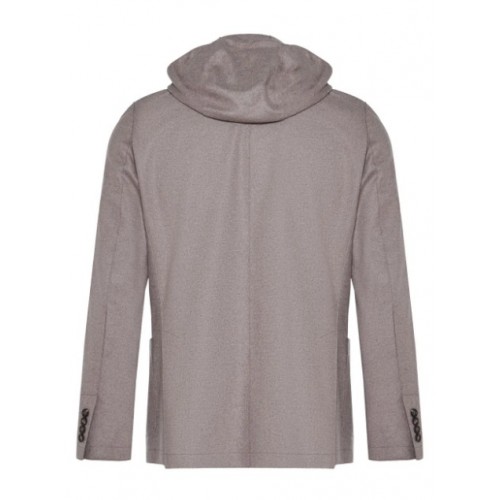 Jacheta ELEVENTY, Wool jersey jacket with detachable bib