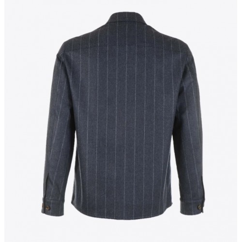 Jacheta ELEVENTY, OVERSHIRT BLUE STRIPES Jacheta ELEVENTY, OVERSHIRT BLUE STRIPES