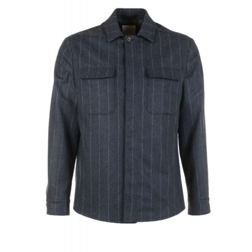 Jacheta ELEVENTY, OVERSHIRT BLUE STRIPES Jacheta ELEVENTY, OVERSHIRT BLUE STRIPES