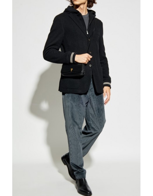 Jacheta ELEVENTY , BLACK Jacket with detachable hood - L70GIAK01TES0L19022 Jacheta ELEVENTY , BLACK Jacket with detachable hood - L70GIAK01TES0L19022