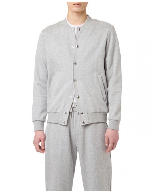Jacheta ELEVENTY, Cotton Cotton Sweatshirt bomber Gesso - L75FELL21TES0L09813