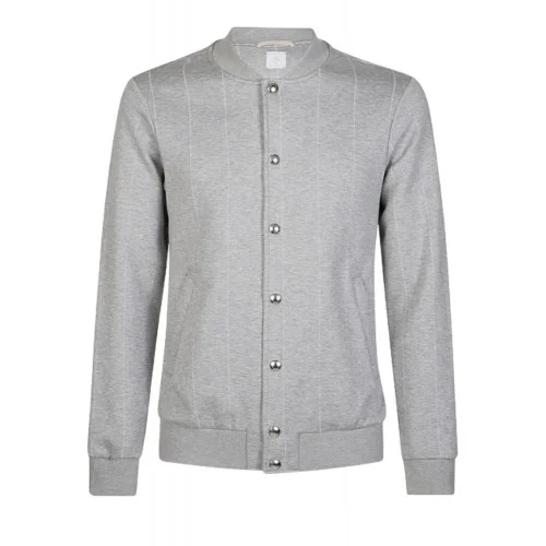 Jacheta ELEVENTY, Cotton Cotton Sweatshirt bomber Gesso
