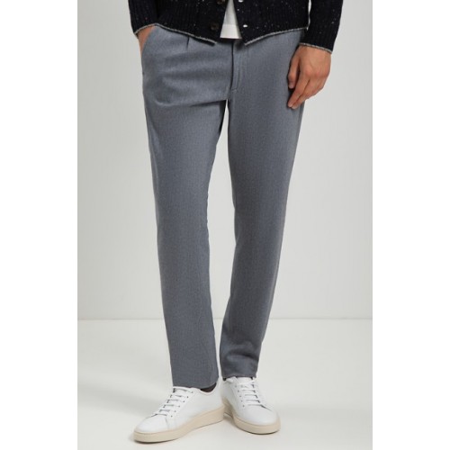 Pantaloni ELEVENTY, Grey Wool pleated trousers