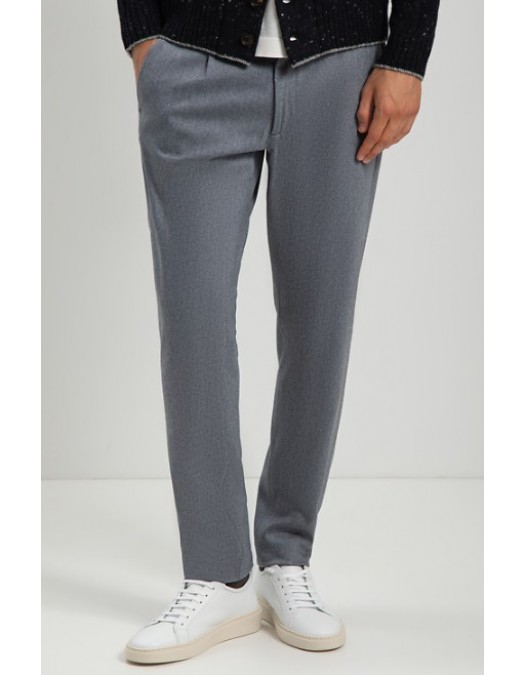 Pantaloni ELEVENTY, Grey Wool pleated trousers - L75PANB21TES0H02714