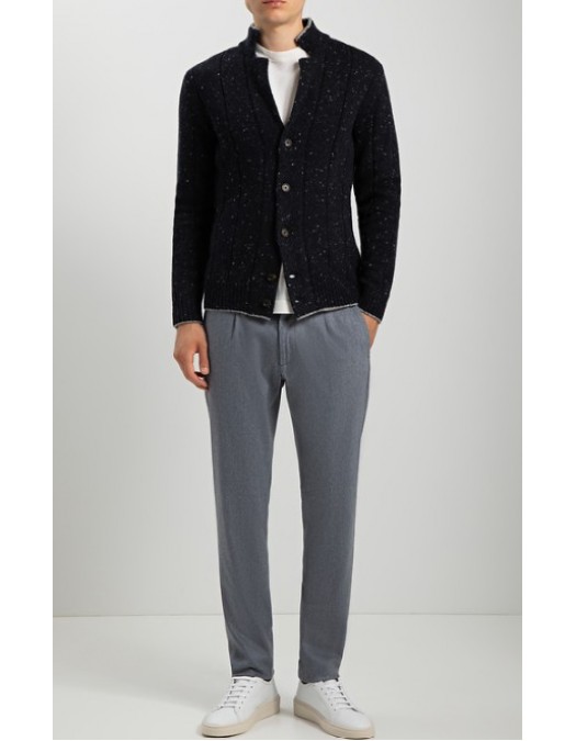 Pantaloni ELEVENTY, Grey Wool pleated trousers - L75PANB21TES0H02714