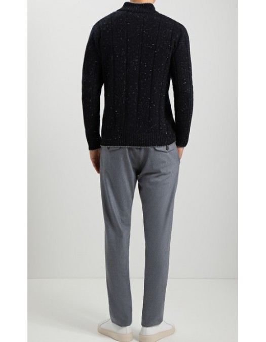 Pantaloni ELEVENTY, Grey Wool pleated trousers - L75PANB21TES0H02714