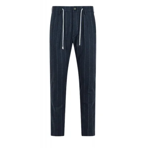 Pantaloni ELEVENTY,NAVY WOOL AND CASHMERE TROUSERS