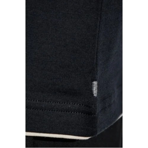 Tricou ELEVENTY, BLACK T-shirt with a round neckline