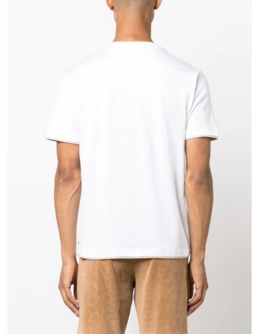 Tricou ELEVENTY, layered cotton T-Shirt - L75TSHK19TES0K03504 Tricou ELEVENTY, layered cotton T-Shirt - L75TSHK19TES0K03504