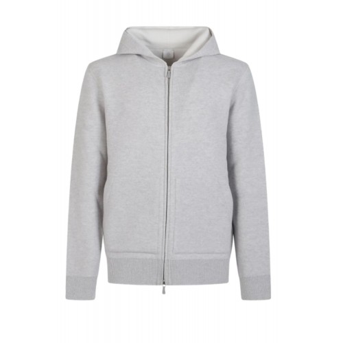 Hanorac ELEVENTY ,zip-up hoodie, Grey