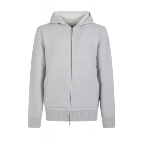 Hanorac ELEVENTY ,zip-up hoodie, Grey