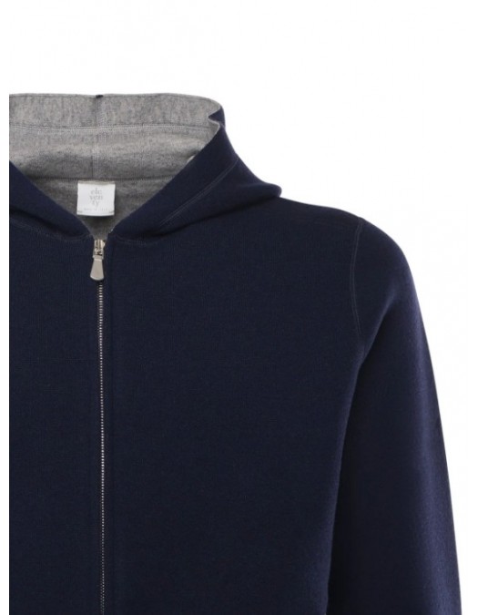 Hanorac ELEVENTY , Hooded Zip-Up Sweater - L76MAGL69MAG0L0271114