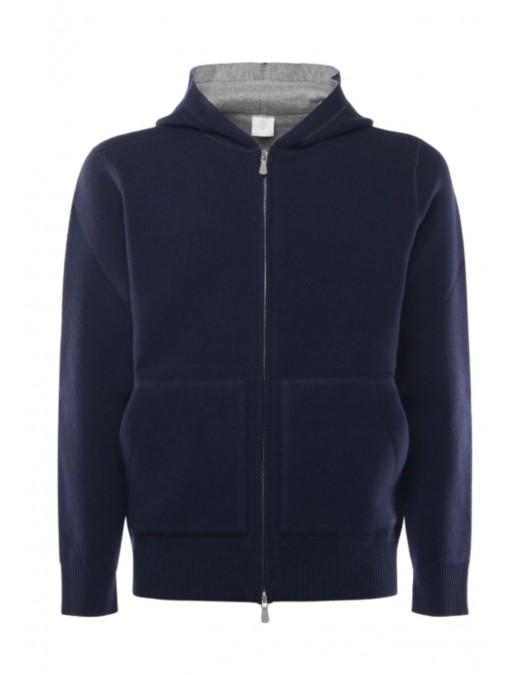 Hanorac ELEVENTY , Hooded Zip-Up Sweater - L76MAGL69MAG0L0271114