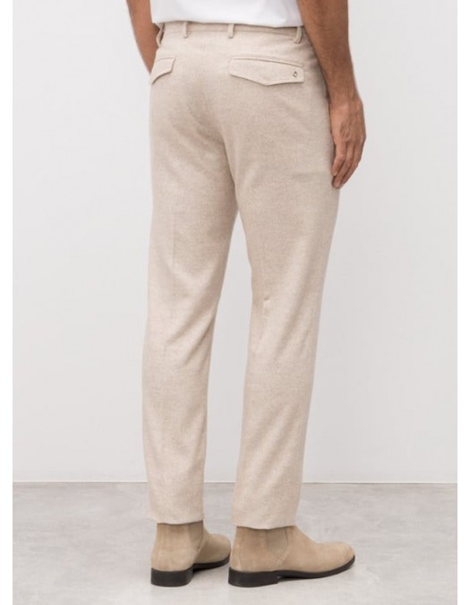 Pantaloni STEFANO RICCI, Beige wool and silk pants - M1T5300022WKC01R1015 Pantaloni STEFANO RICCI, Beige wool and silk pants - M1T5300022WKC01R1015