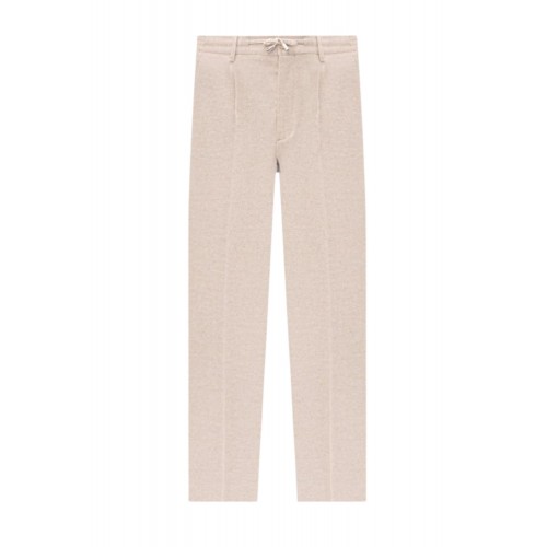 Pantaloni STEFANO RICCI, Beige wool and silk pants Pantaloni STEFANO RICCI, Beige wool and silk pants