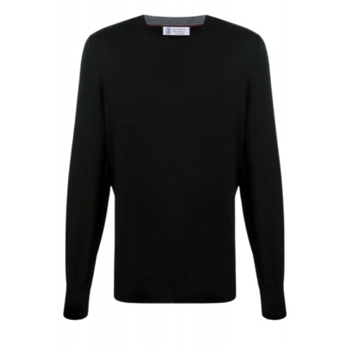 Pulover BRUNELLO CUCINELLI, Long Sleeve Jumper, Black Pulover BRUNELLO CUCINELLI, Long Sleeve Jumper, Black
