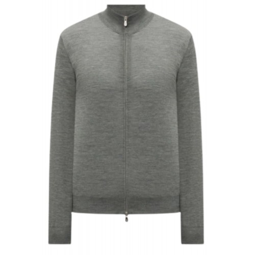Pulover BRUNELLO CUCINELLI, Gray wool and cashmere cardigan Pulover BRUNELLO CUCINELLI, Gray wool and cashmere cardigan