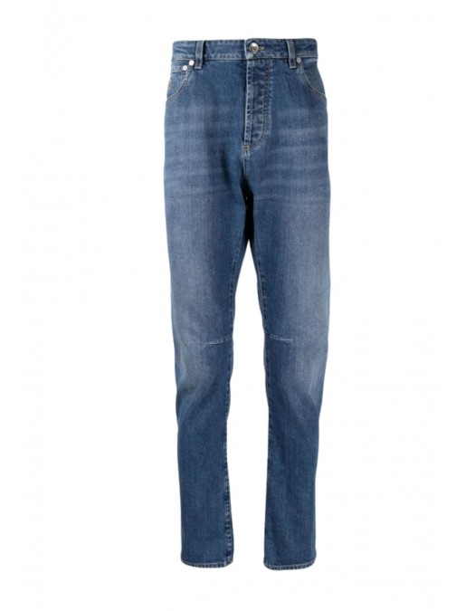 Blugi BRUNELLO CUCINELLI, Leisure-fit straight-leg jeans,Slim FIt - M283PX1290C1471 Blugi BRUNELLO CUCINELLI, Leisure-fit straight-leg jeans,Slim FIt - M283PX1290C1471