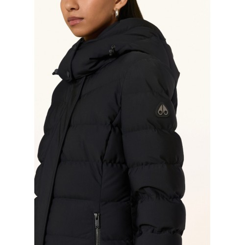 GEACA MOOSE KNUCKLES, NYLUXE MISTI PUFFER, Black GEACA MOOSE KNUCKLES, NYLUXE MISTI PUFFER, Black