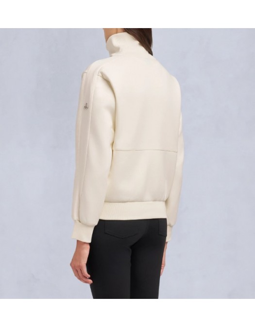 Jacheta Moose Knuckles,MIX MEDIA QUARTER ZIP SWEATER - M35LS6321103
