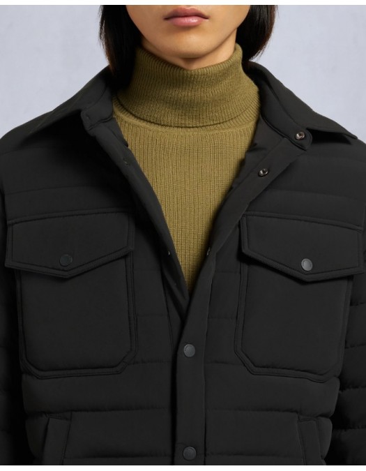 Geaca Moose Knuckles, Men Lennox Shirt,Black - M35MJ183292