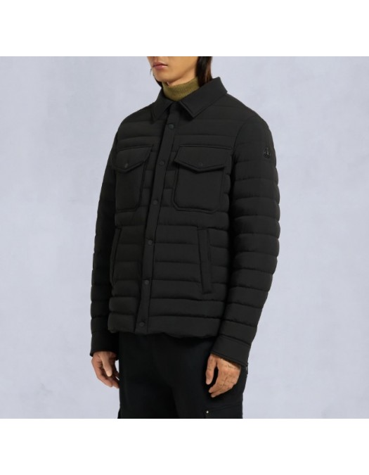 Geaca Moose Knuckles, Men Lennox Shirt,Black - M35MJ183292