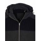Geaca Moose Knuckles, Black Glenvale Knit Hybrid Jacket - M35MK662292