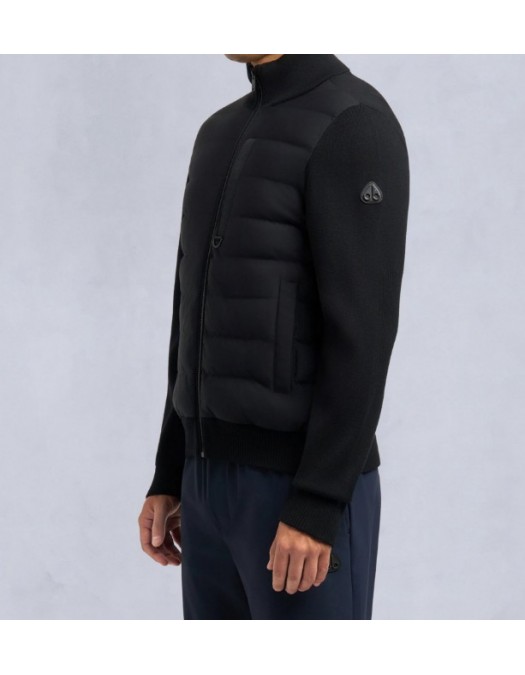 Jacheta Moose Knuckles, Kamet Hybrid Zip Jacket Black - M35MK682313