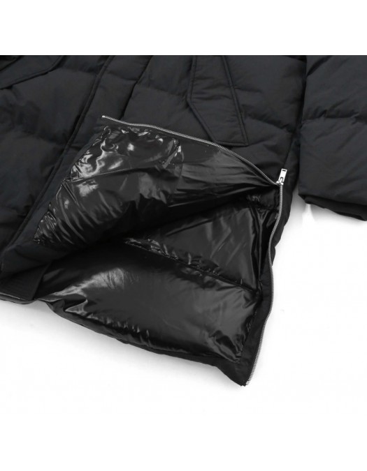 Geaca Moose Knuckles, Everest Long Puffer Jacket in Black - M35MP201BLACK