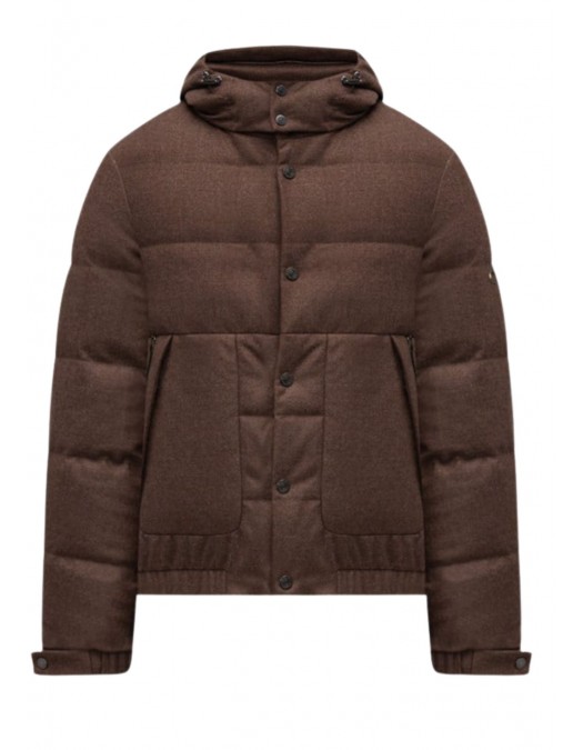 Geaca STEFANO RICCI, Brown quilted wool and cashmere down jacket - M6J5400070MA0020G005 Geaca STEFANO RICCI, Brown quilted wool and cashmere down jacket - M6J5400070MA0020G005