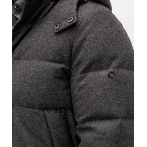 Geaca STEFANO RICCI, Gray wool and cashmere down jacket Geaca STEFANO RICCI, Gray wool and cashmere down jacket
