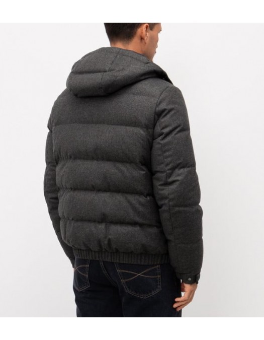 Geaca STEFANO RICCI, Gray wool and cashmere down jacket - M6J5400070MA0020M020 Geaca STEFANO RICCI, Gray wool and cashmere down jacket - M6J5400070MA0020M020